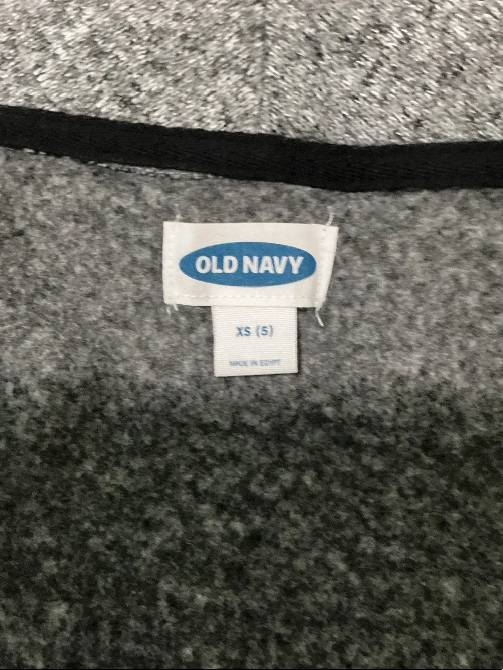 Old Navy Gray Shawl Collar Button Kids Jacket